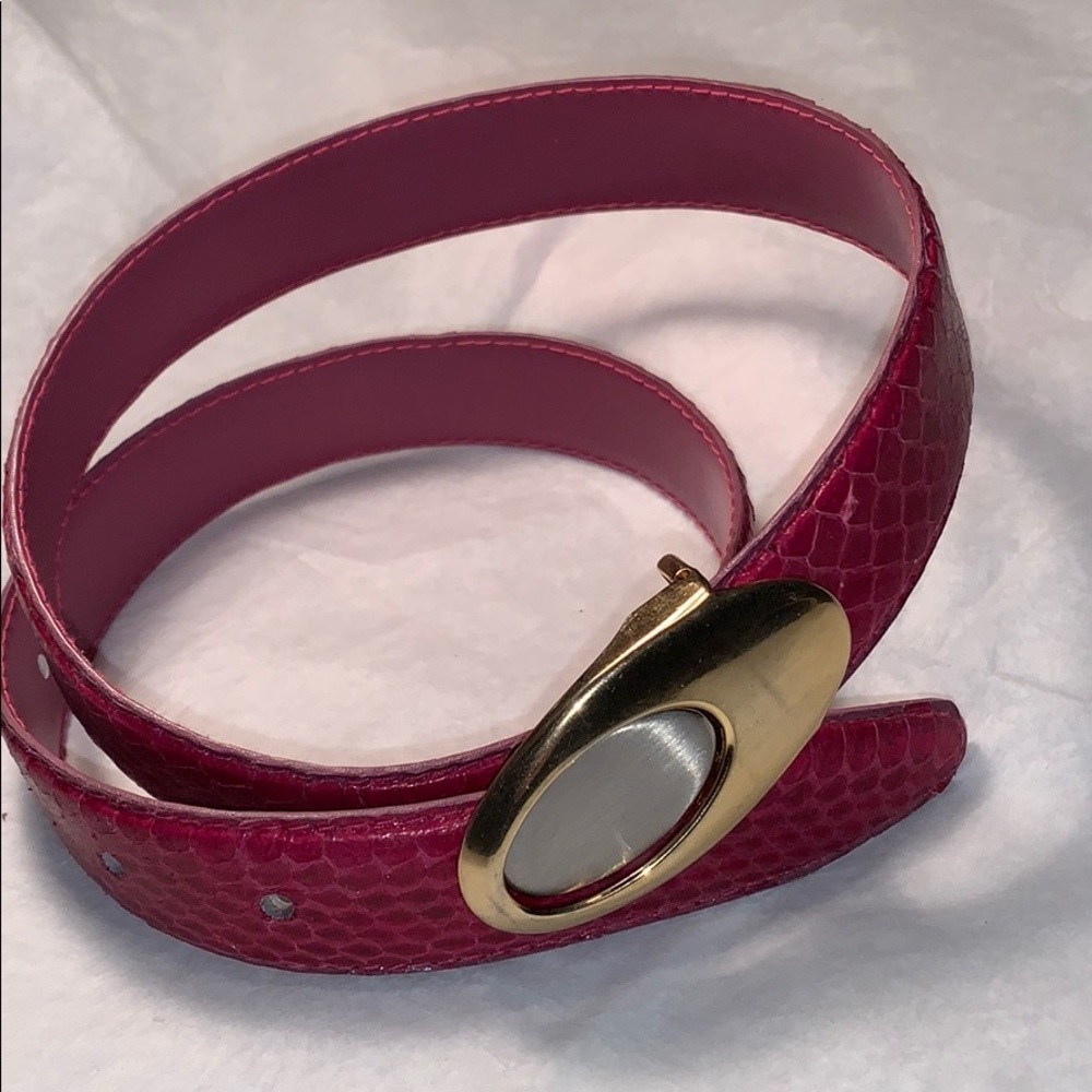 Genuine Snake skin removable buckle sleek classic - Picture 13 of 16